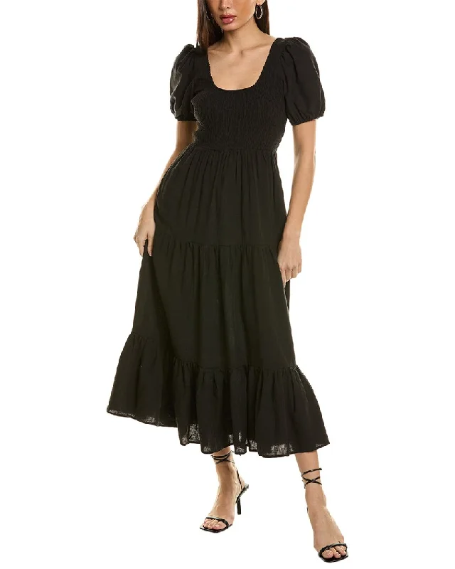 Saltwater Luxe Linen Midi Dress Trendy Knit Midi Dress
