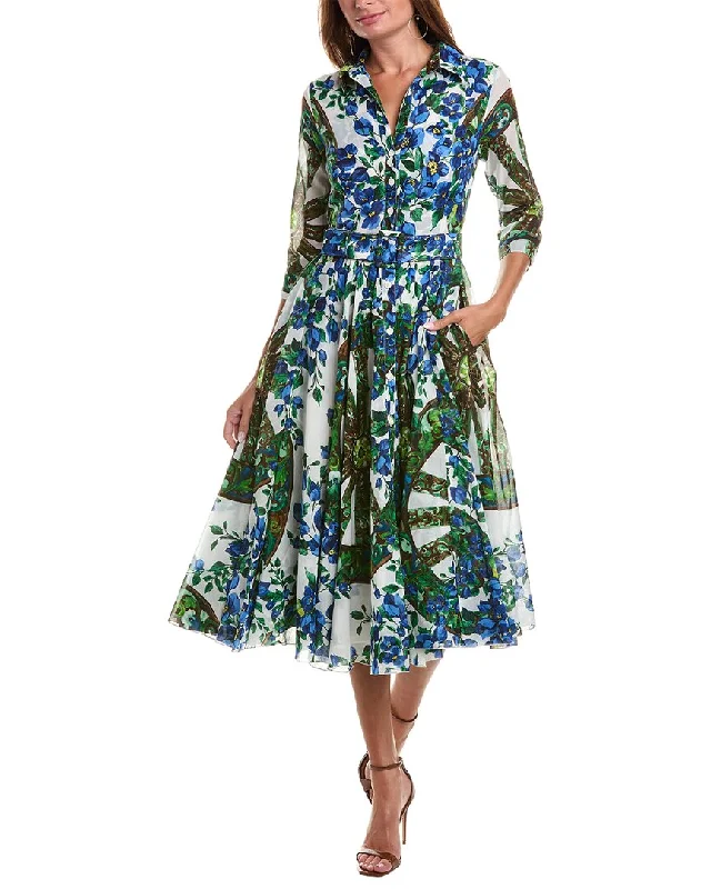 Samantha Sung Aster Midi Dress Stylish Vintage Midi Dress