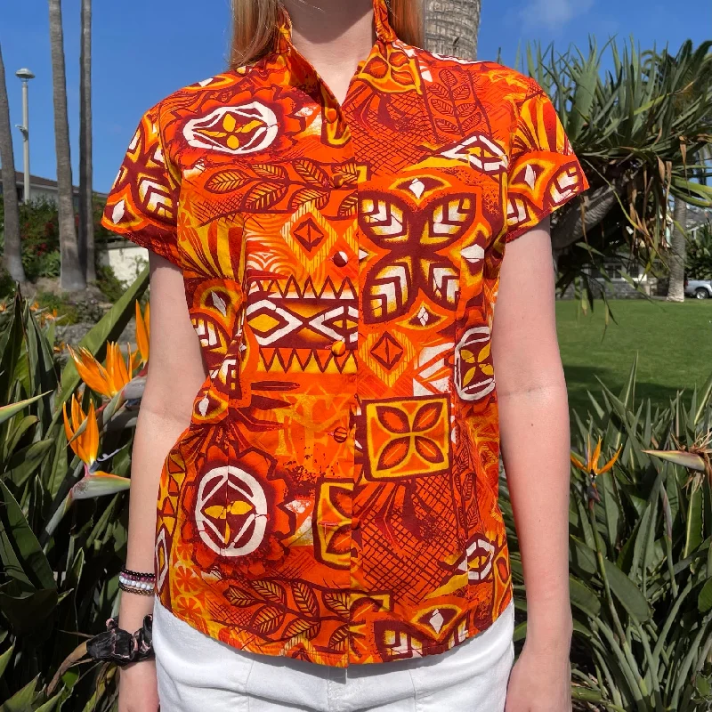 TikiLand Trading Co. ‘Alani Tapa Aloha Shirt - Classic Aloha Button Up-Shirt - Womens - Ready to Ship! (US shipping included) Casual Button-Up Short Tee TikiLand Trading Co. ‘Alani Tapa Aloha Shirt - Classic Aloha Button Up-Shirt - Womens - Ready to Ship! (US shipping included) Casual Button-Up Short Tee