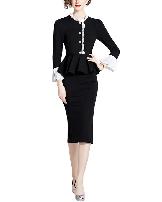 TINA Midi Dress Fashionable Casual Midi Dress