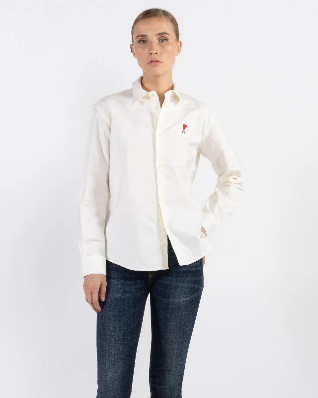 Tonal De Coeur Shirt Casual Button-Up Short Tee