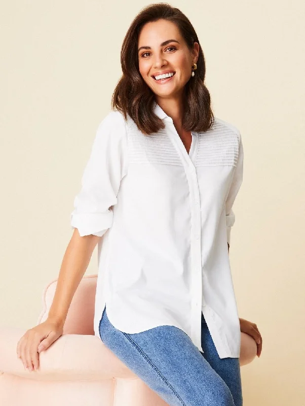 Whitley 3/4 Sleeve Shirt Comfortable Fitted Short Sleeve