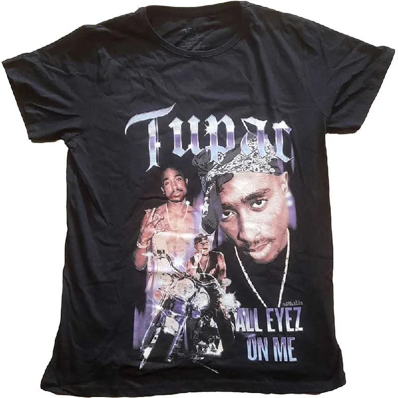 Tupac Ladies T-Shirt: All Eyez Blue Homage Rayon Fabric Velvet Fabric Corduroy Fabric