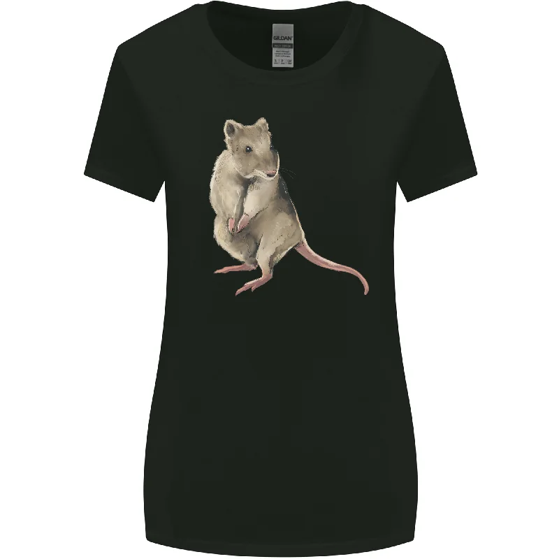 A Potoroo Womens Wider Cut T-Shirt Solid Color Striped Floral