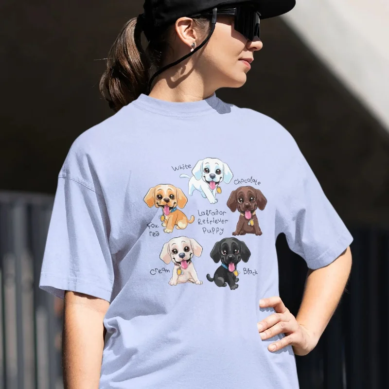 Dog Lover Round Neck Half Sleeve Classic T-Shirt Fleece Nylon Spandex