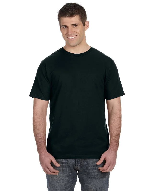 Anvil Fashion Fit T-Shirt | Black Knit Fabric Woven Fabric Fleece Fabric