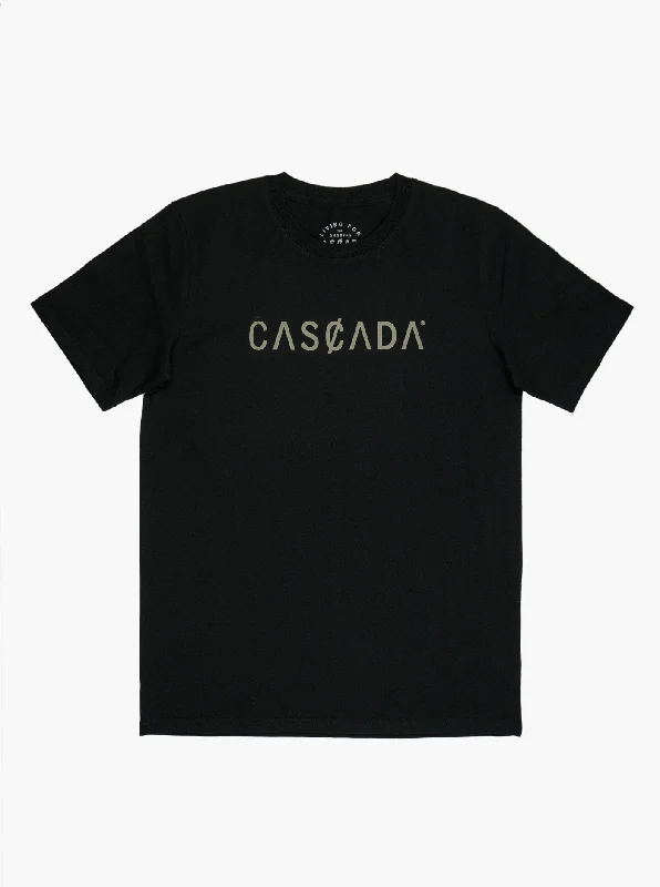 Cotton Unisex T-Shirt - Classic Logo Black Cashmere Blend Cotton Blend Poly Blend