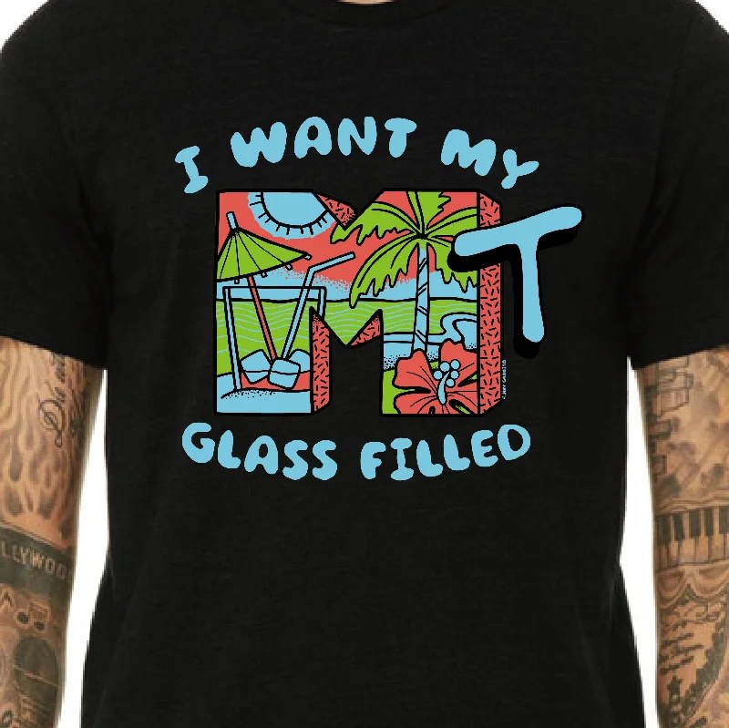 Empty Glass Unisex Tee Terry Blend Velvet Blend Canvas Blend