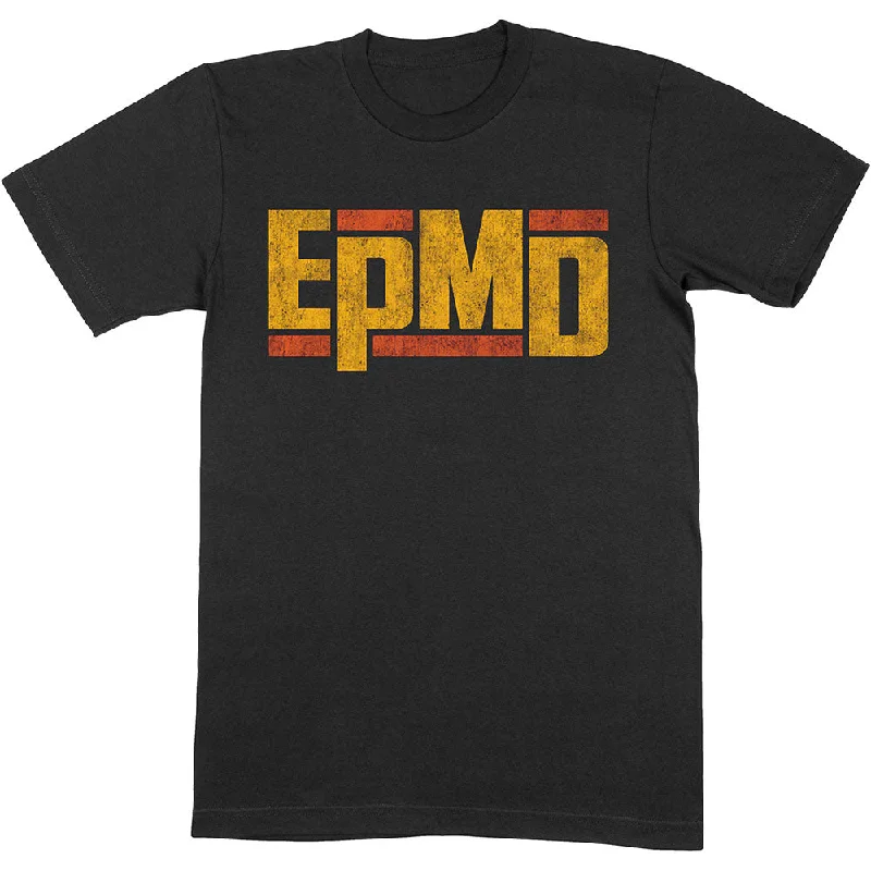 EPMD | Official Band T-shirt | Distressed Classic Logo Zippered Buttoned Snapped