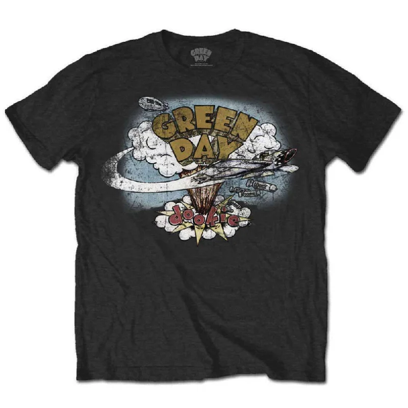 Green Day | Official Band T-shirt | Dookie Vintage Polka Dot Checkered Tartan