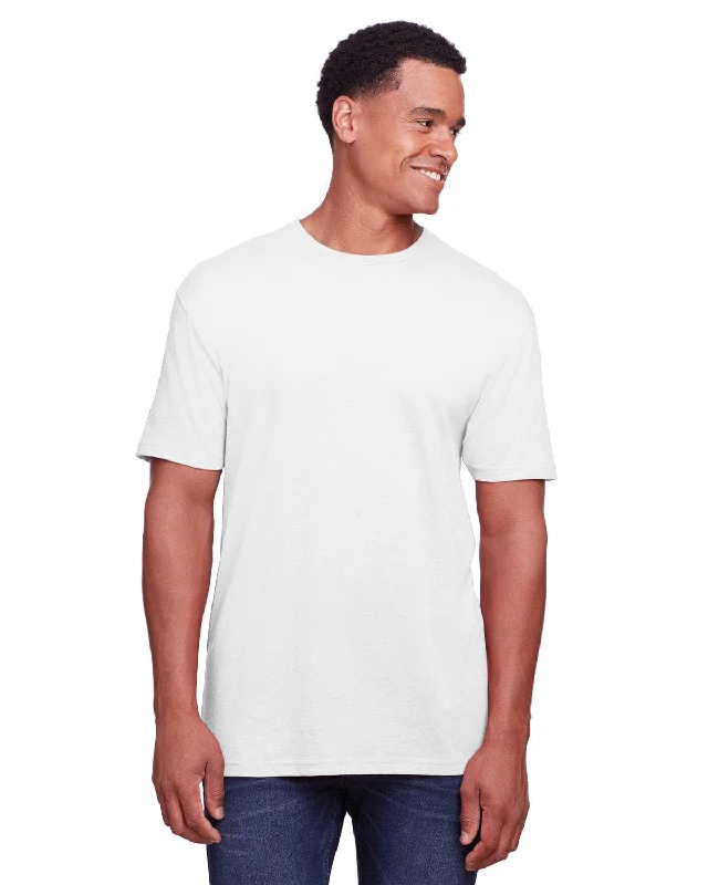 Gildan Mens Softstyle CVC T-Shirt | White Thin T-Shirt Open Front Quick Dry
