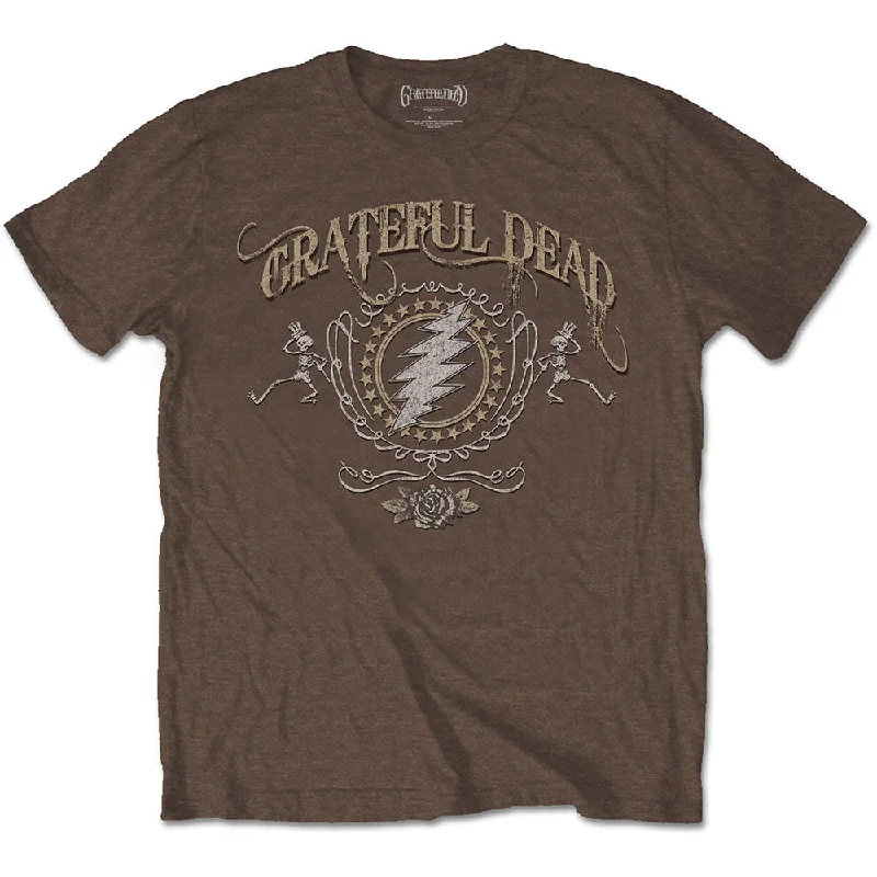 Grateful Dead | Official Band T-shirt | Bolt Seamless Knitted Crochet