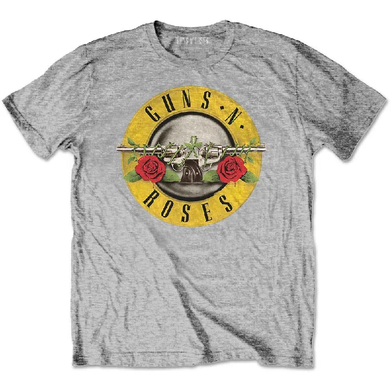 Guns N' Roses Kids T-Shirt: Classic Logo Notch Collar Peter Pan Collar Cowl Neck