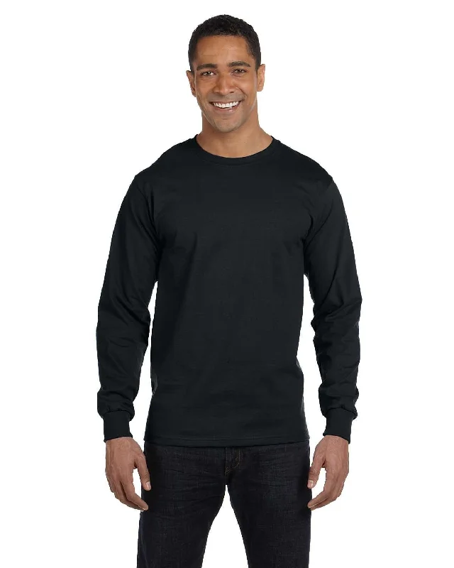 Hanes ComfortSoft Cotton Long Sleeve T-Shirt | Black Lace Blend Ribbed Blend Corduroy Blend Hanes ComfortSoft Cotton Long Sleeve T-Shirt | Black Lace Blend Ribbed Blend Corduroy Blend