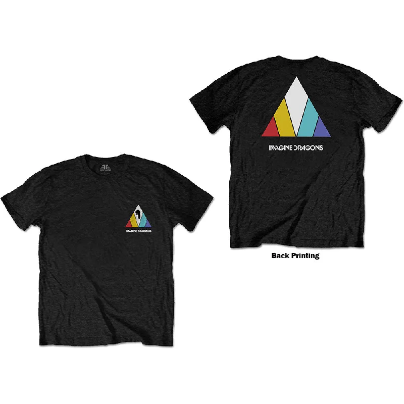 Imagine Dragons | Official Band T-Shirt | Evolve Logo (Back Print) Embroidered Appliqued Beaded