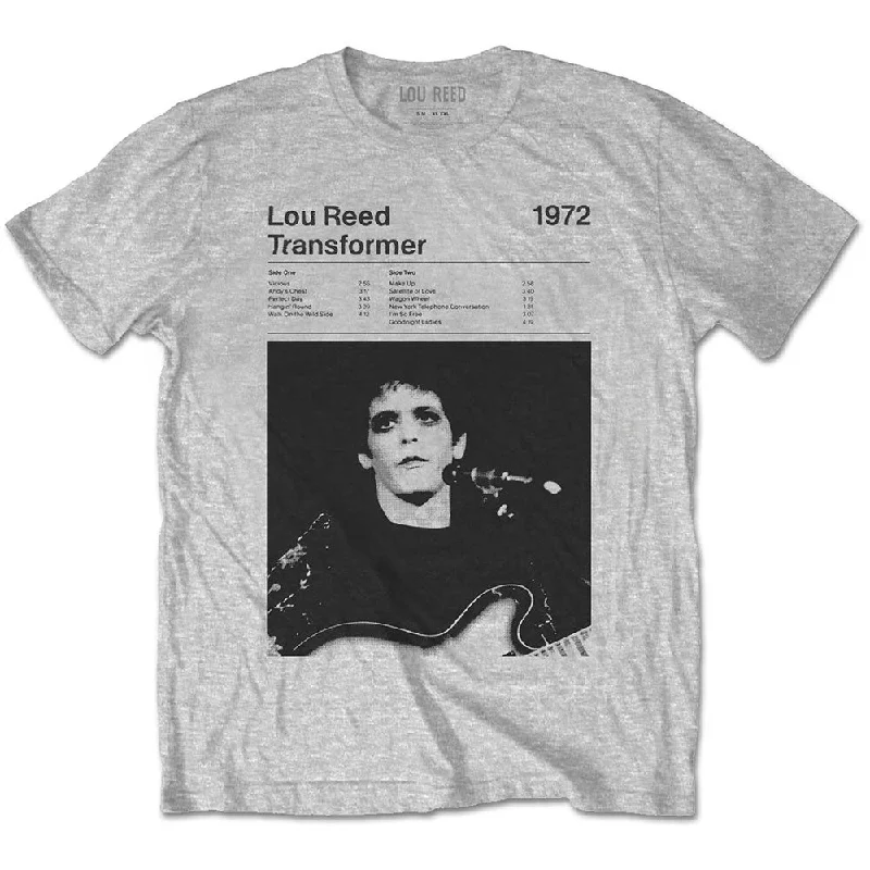 Lou Reed | Official Band T-Shirt | Transformer Track List Cozy Warm Stylish