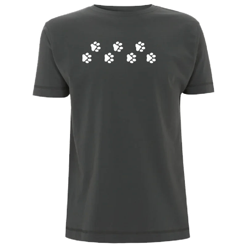 Paw Prints T-Shirt Print Jacquard Patchwork