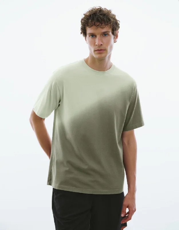 Printed Crew Neck T-Shirt Collared T-Shirt Boat Neck A-Line