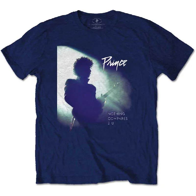 Prince | Official Band T-shirt | Nothing Compares 2 U Collared T-Shirt Boat Neck A-Line