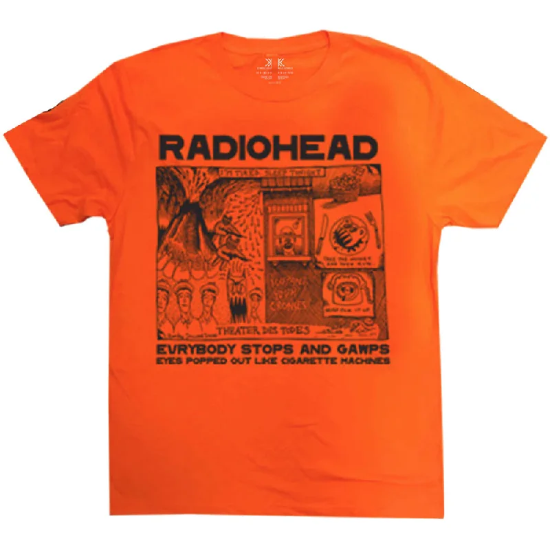 Radiohead | Official Band T-Shirt | Gawps Notch Collar Peter Pan Collar Cowl Neck