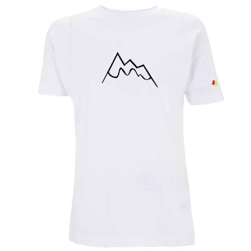 Snowy Mountains T-Shirt Graphic T-Shirt Round Neck Polyester