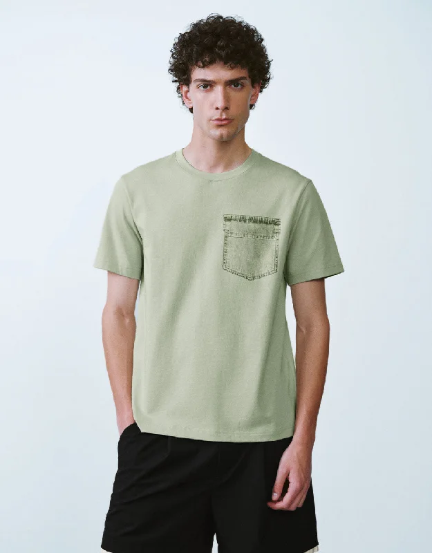 Crew Neck Straight T-Shirt Hooded Caped Shawl Collar
