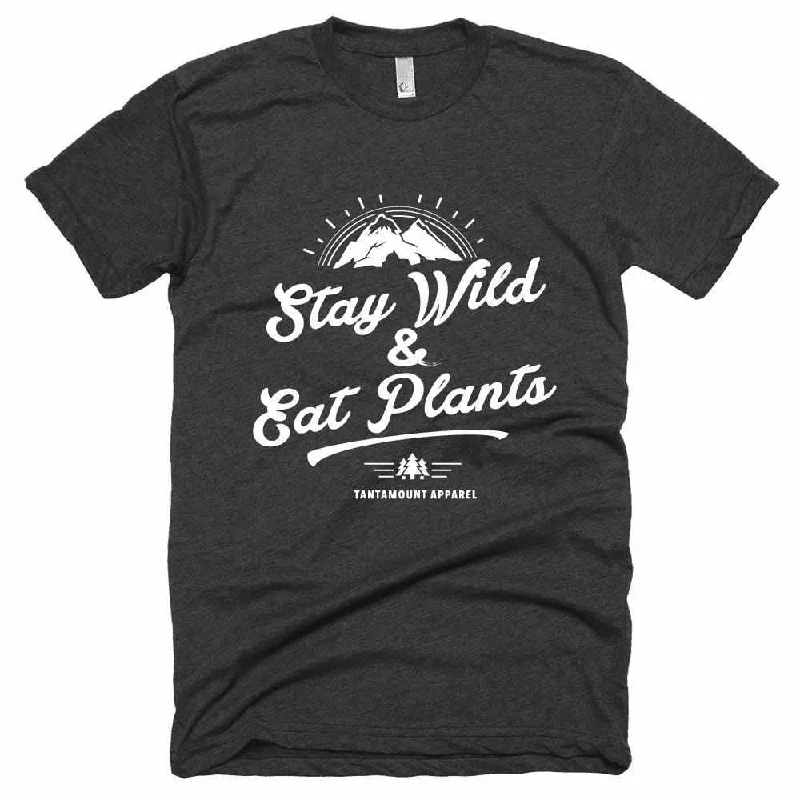 Unisex Stay Wild Triblend Tee Fitted T-Shirt Seamless Stretchy