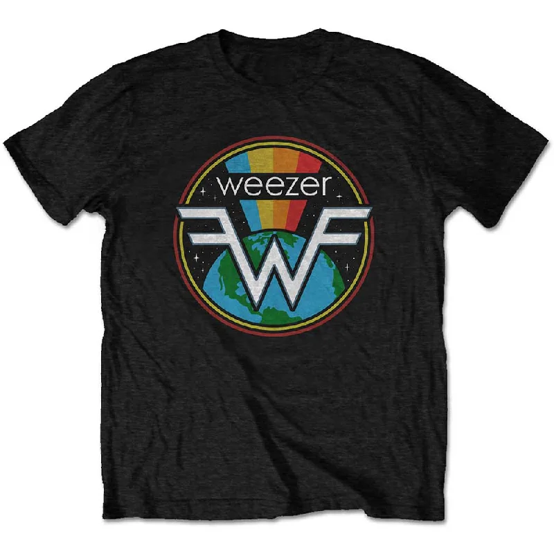 Weezer | Official Band T-Shirt | Symbol Logo Hooded Caped Shawl Collar