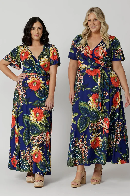 Maggie Maxi Dress in Bahagia Stylish Maxi Dress with Frills