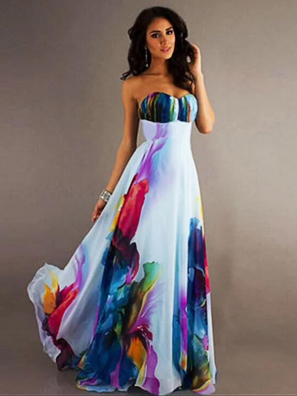 Strapless Off shoulder Floral Long Maxi Dress Elegant Wraparound Maxi Dress