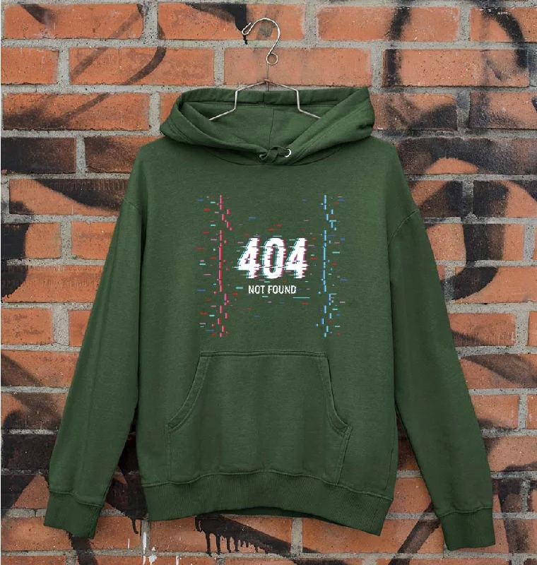 404 Unisex Hoodie for Men/Women Hoodie with Hidden Zipper Minimalist Clean