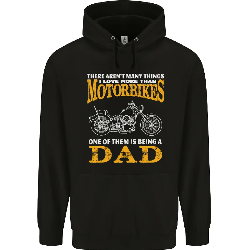 Being a Dad Biker Motorcycle Motorbike Mens 80% Cotton Hoodie Hoodie Dress Longline Feminine