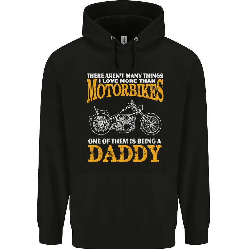 Being a Daddy Biker Motorcycle Motorbike Mens 80% Cotton Hoodie Hoodie with Mesh Breathable Sporty