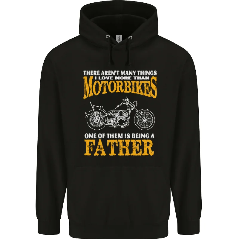 Being a Father Biker Motorcycle Motorbike Mens 80% Cotton Hoodie Hoodie with Crew Neck Simple Timeless