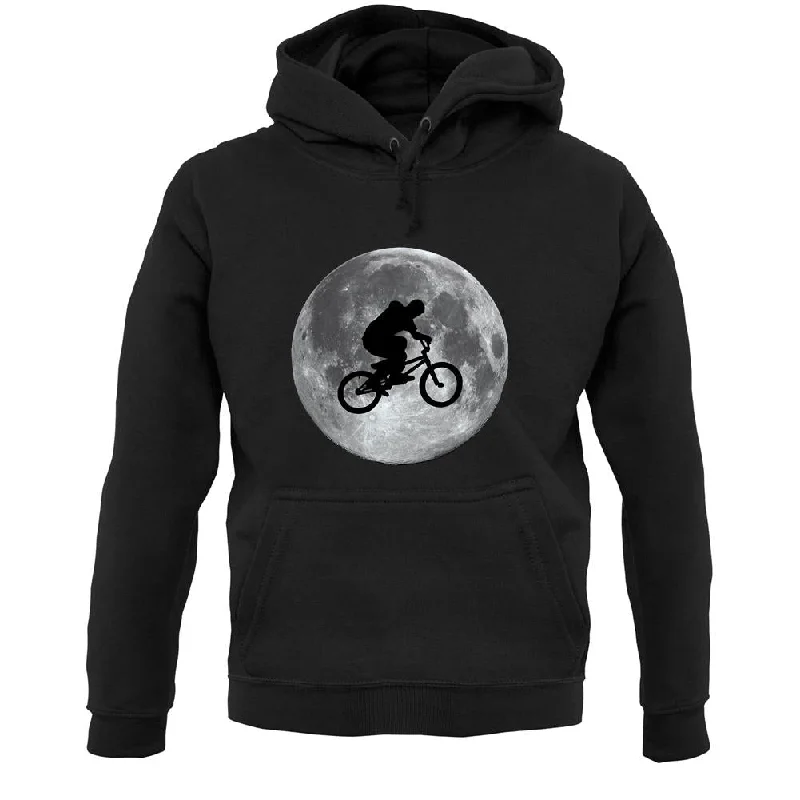 Bmx Moon Unisex Hoodie Hooded Sweatshirt Casual Wear Street Style