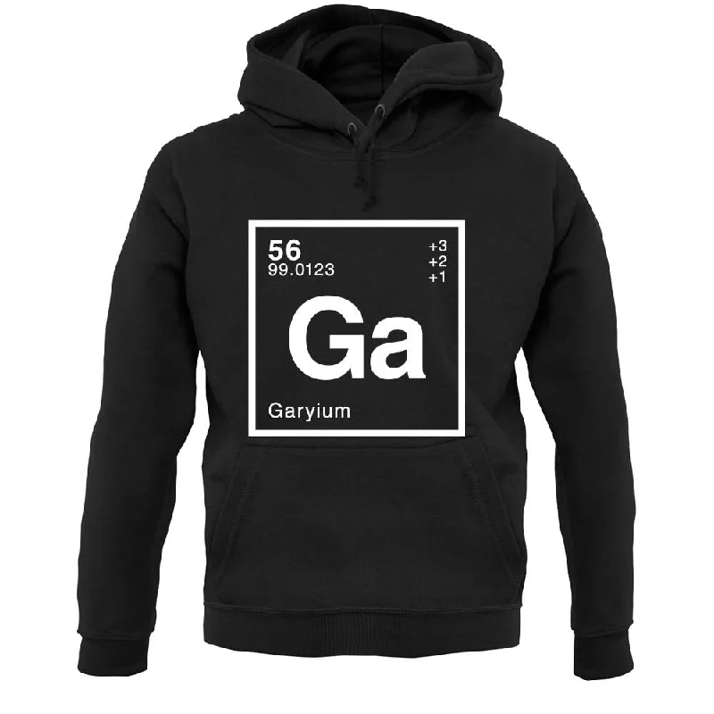 Gary - Periodic Element Unisex Hoodie Hoodie with Neon Bright Vibrant