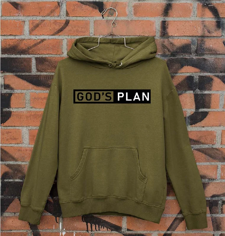 God's plan Unisex Hoodie for Men/Women Hoodie with Double Zipper Versatile Adjustable