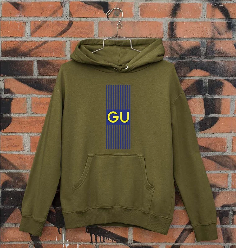 GU Unisex Hoodie for Men/Women Hoodie with Elastic Waist Stretchable Comfortable