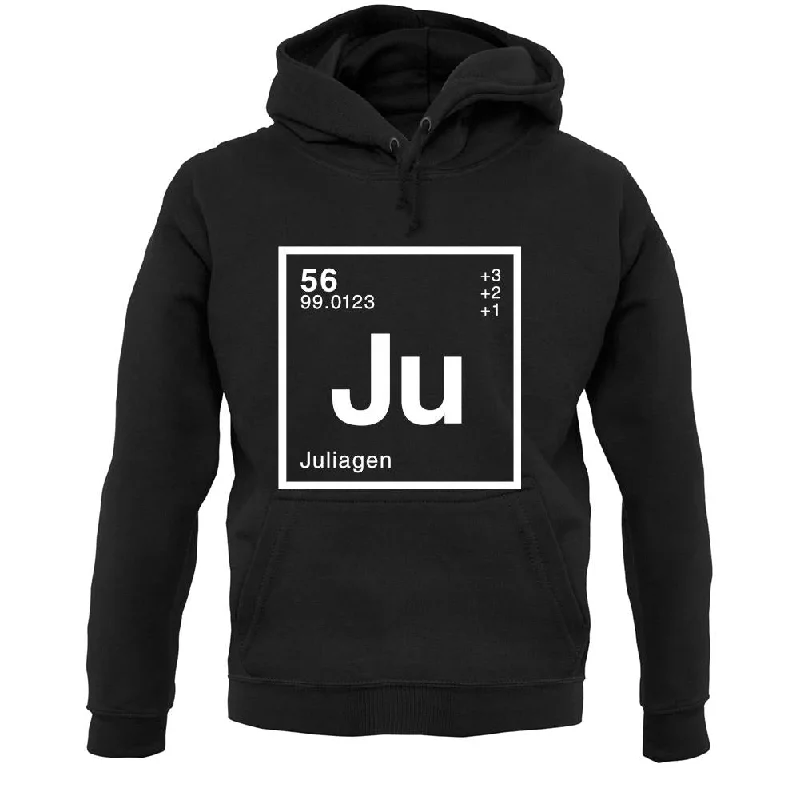 Julia - Periodic Element Unisex Hoodie Hoodie with Puffed Sleeves Voluminous Trendy