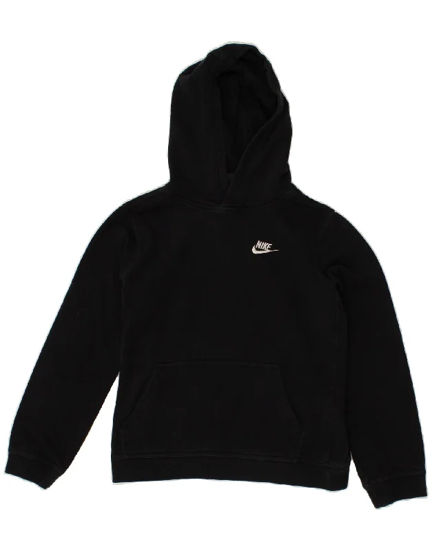 NIKE Boys Hoodie Jumper 13-14 Years XL Black Cotton Hoodie Sweatshirt Pullover