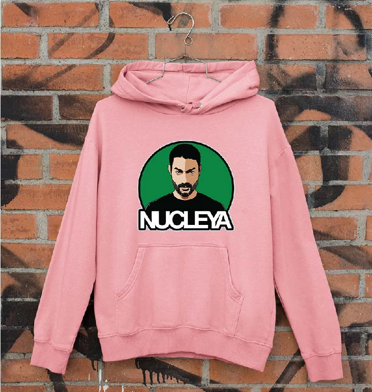 Nucleya Unisex Hoodie for Men/Women Hoodie with Button Placket Classic Preppy