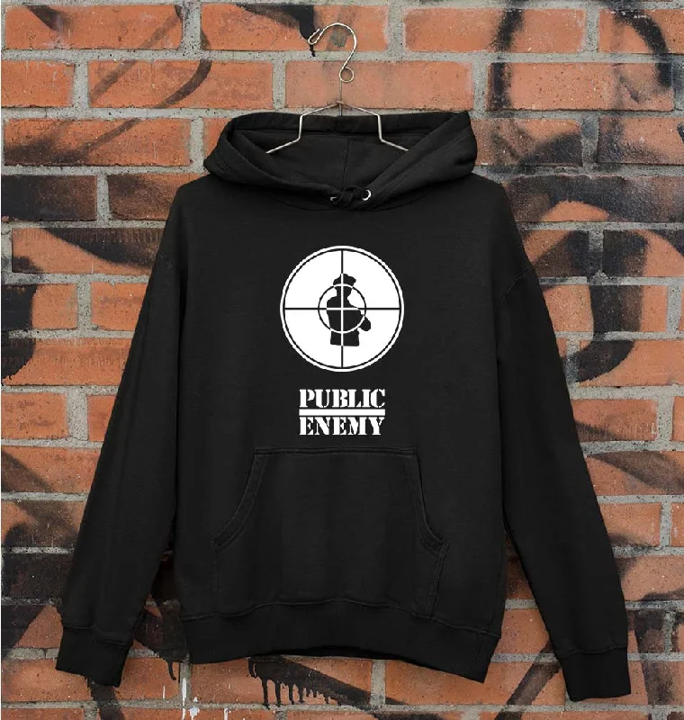 Public Enemy Unisex Hoodie for Men/Women Hoodie with High Neck Warm Protective