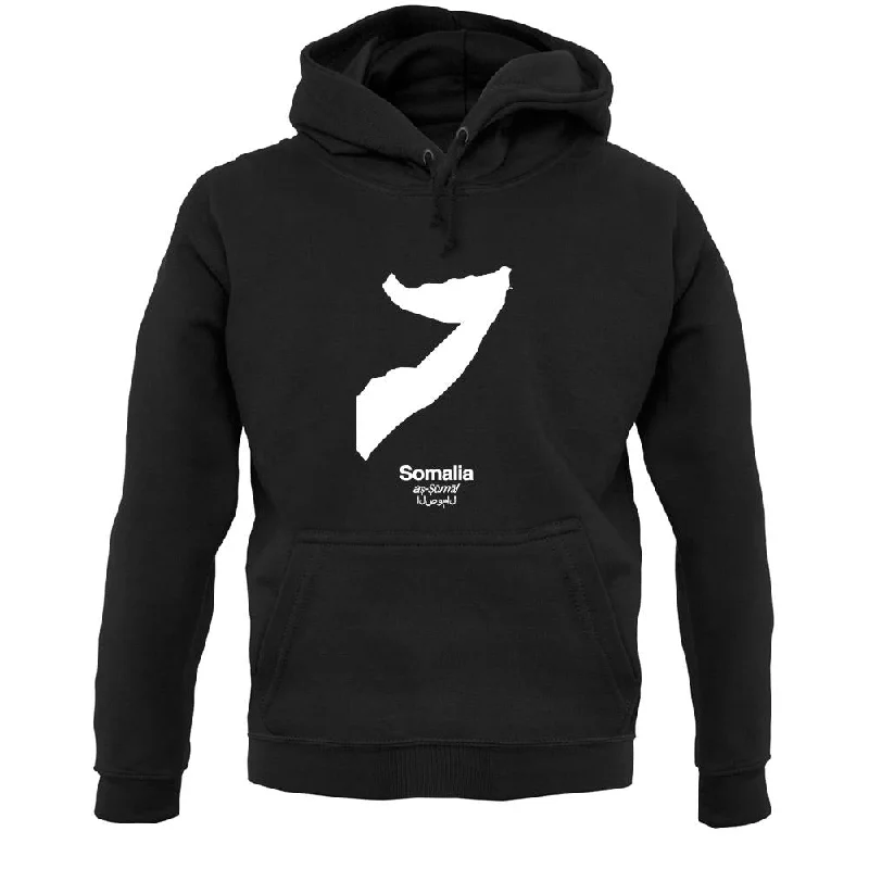 Somalia Silhouette Unisex Hoodie Hoodie with Print Artistic Unique