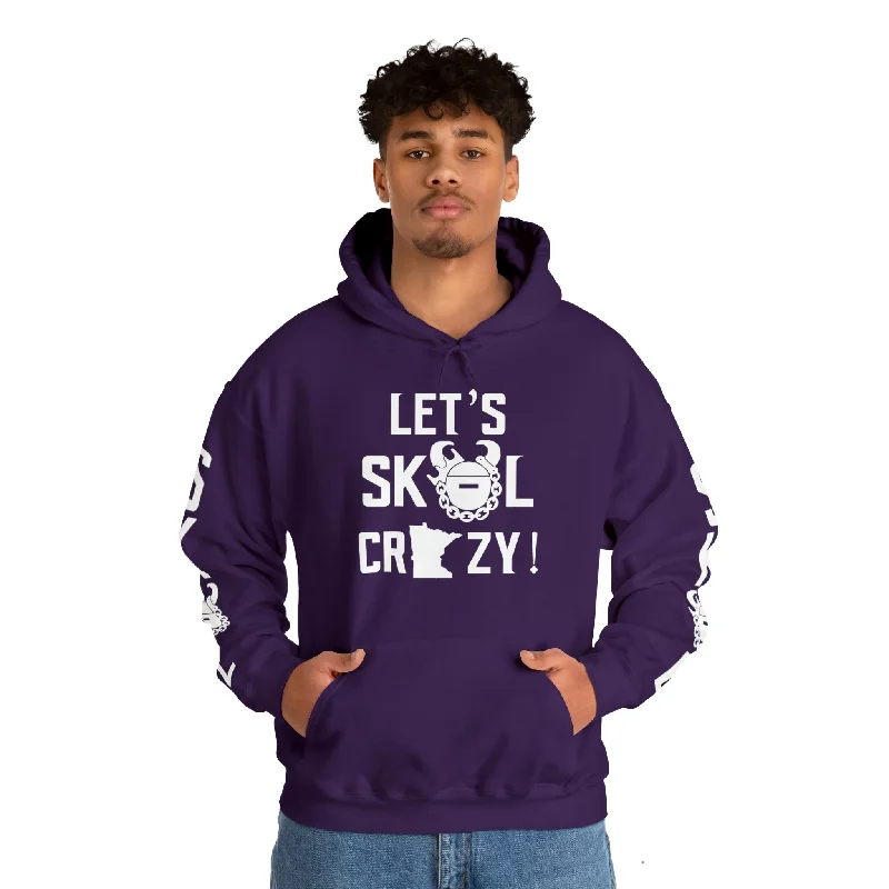 Unisex Heavy Blend™ Hooded Sweatshirt - Let's go Crazy! + Original (Sleeves) Hoodie with Full-Zip Functional Layering