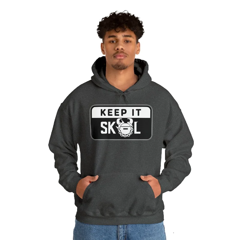 Unisex Heavy Blend™ Hoodie - Keep it Simple (Framed) Hoodie with Relaxed Fit Easy Casual