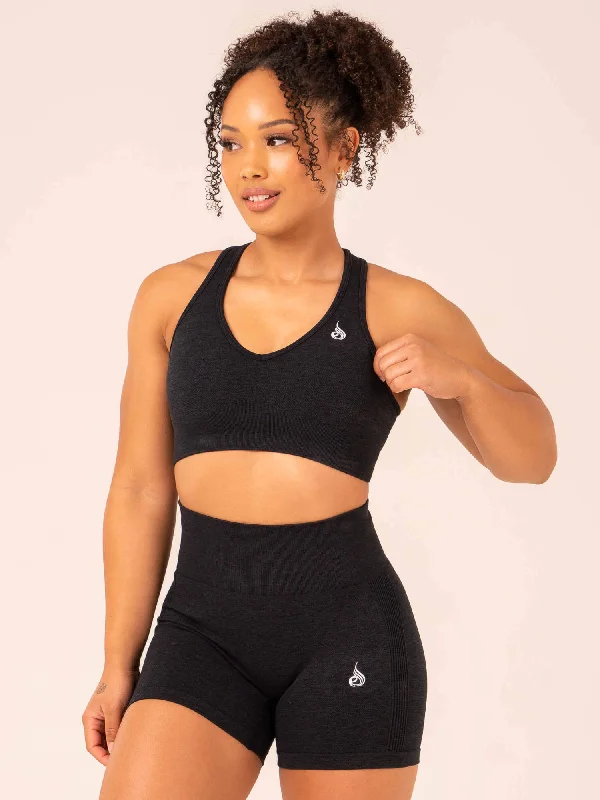 Aspire Seamless Sports Bra - Black Marl Daily Comfort Bra