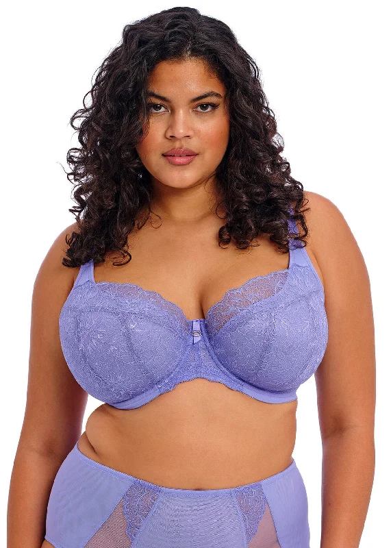 Brianna Underwired Padded Half Cup Bra In Jacaranda - Elomi Adjustable Comfort Bra