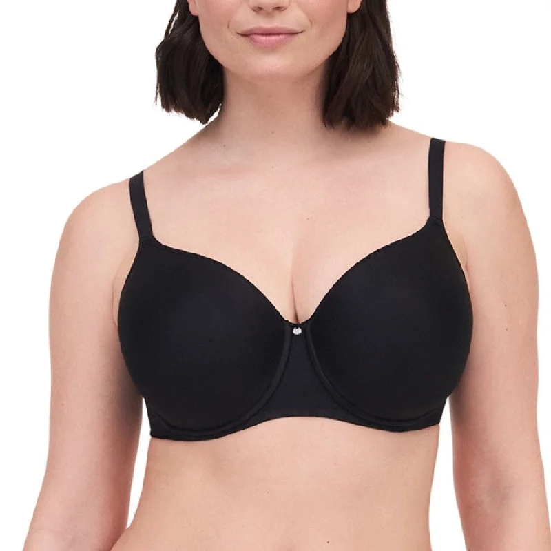 Comfort Chic Memory Foam Bra In Black - Chantelle Simple Wireless Bra