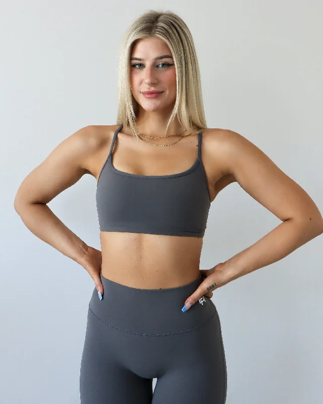 Core Sports Bra - Stone Elegant Cotton Bra