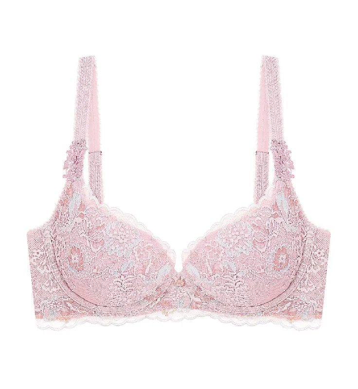 Florale Azalea Lace Wired Push Up Bra Soft Mesh Bra